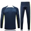 Brazílie Quarter Zip Tréninkový Mikina Soupravy Modrá 2023-24